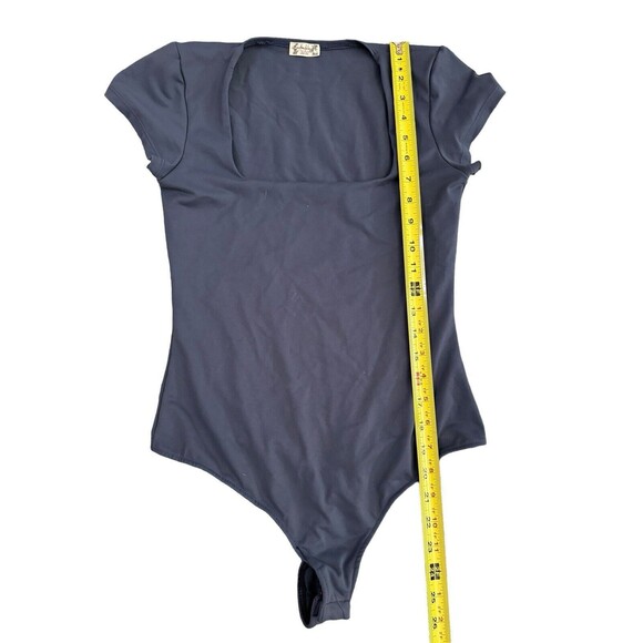 Free People Intimately Blue Short Sleeve Bodysuit Size Small - Picture 7 of 8